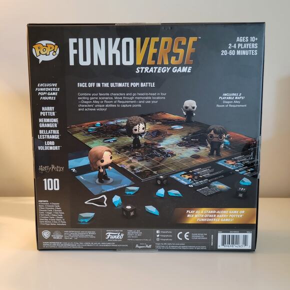 Funko Pop Funkoverse Harry Potter Game 100 Family Hermione Bellatrix Voldemort - Picture 3 of 10